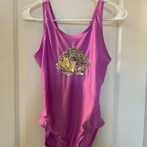 Cat & Jack Purple Sequin Shell Swimsuit
Like New